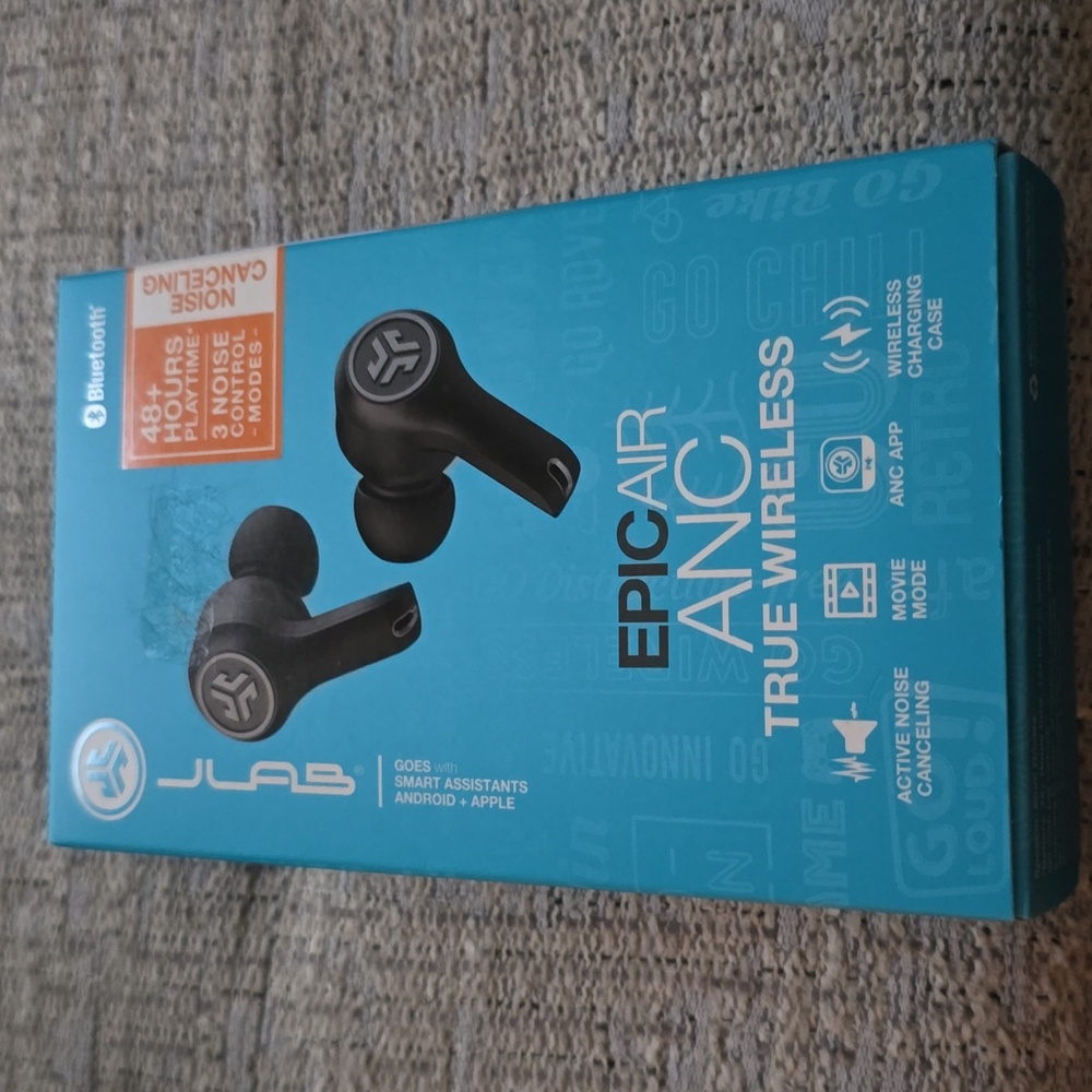 JLAB BRAND EPICAIR ANC TRUE WIRELESS BLUETOOTH EAR BUDS